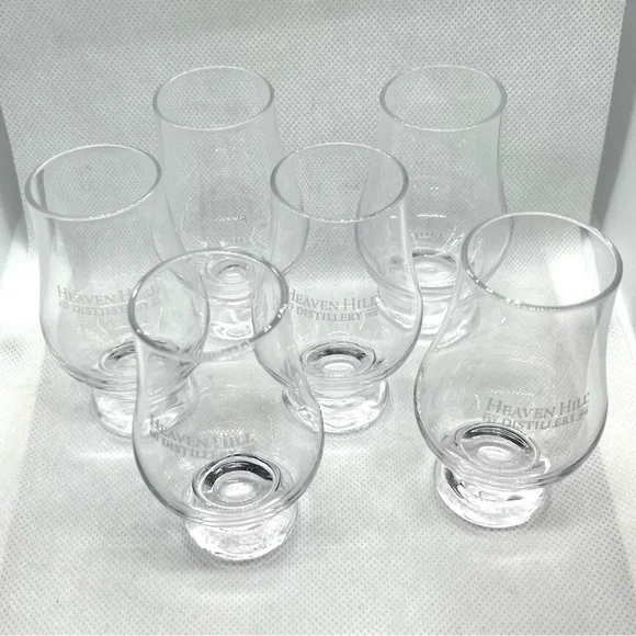Set of 6! - Wee Glencairn Heaven Hill Tasting Glasses - Whiskey, Bourbon, Scotch - Picture 6 of 7